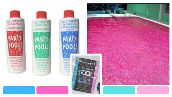 Unique Digital Designs - Summer Gender Reveal Pool Party Ideas