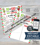 Elf Goodbye Letter, Editable Elf Letter , Custom Santa Letter, Shelf Prop, Christmas Elf Letter Printable,