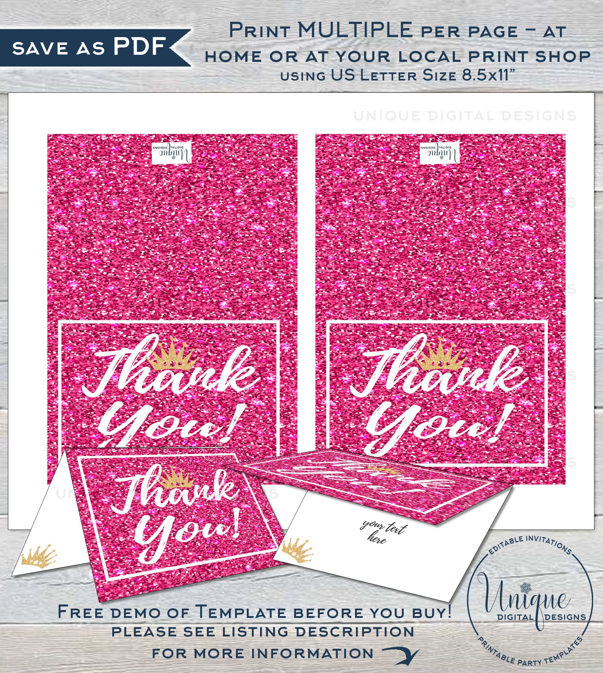 princess-thank-you-card-editable-pink-glitter-printable-princess-bir