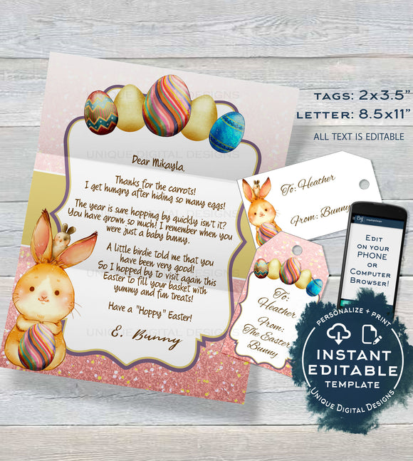 Free Printable Personalized Letters From The Easter Bunny