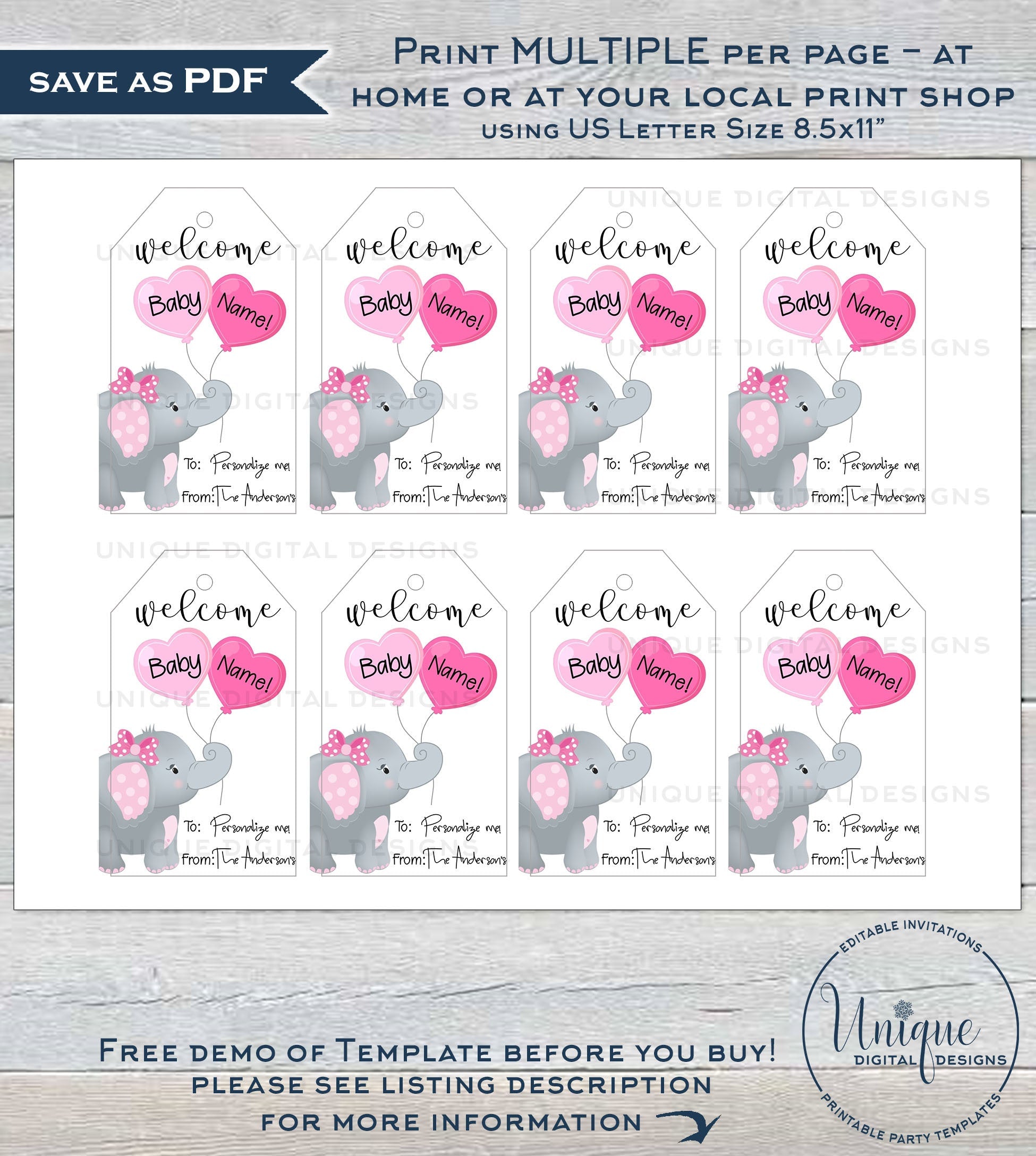 editable-baby-shower-favor-tag-baby-girls-elephant-party-favor-pink