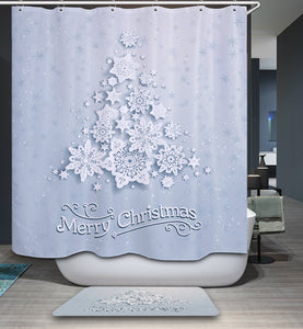 christmas shower curtain