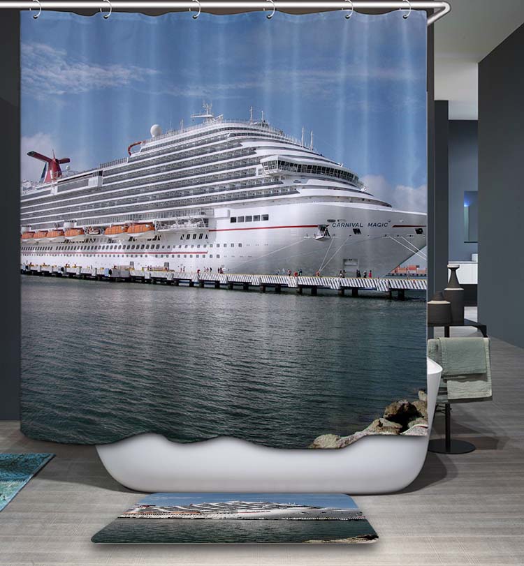 Big Carnival Cruise Ship Shower Curtain