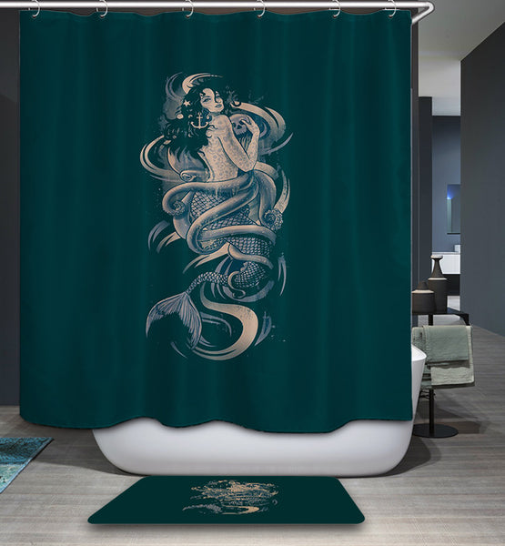 target mermaid shower curtain