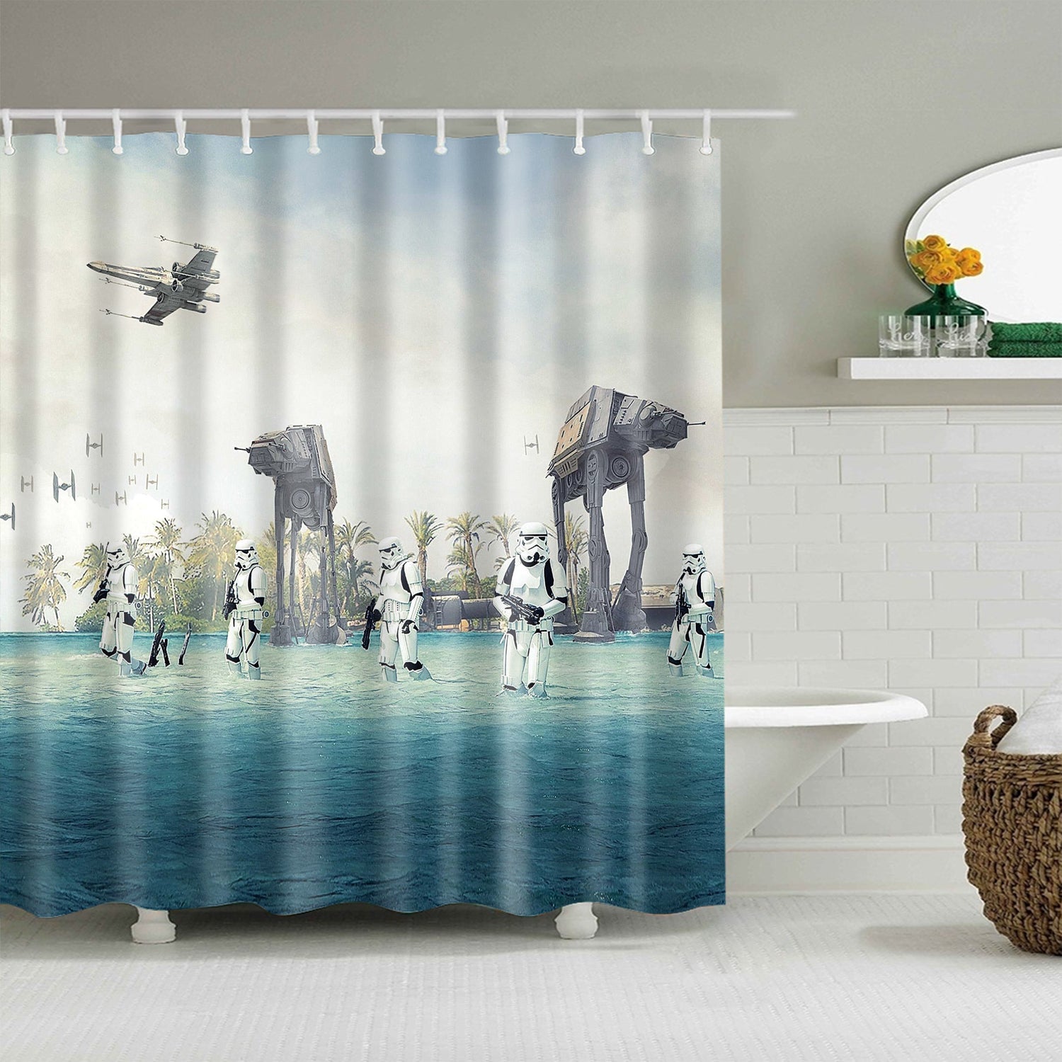 star wars shower curtain