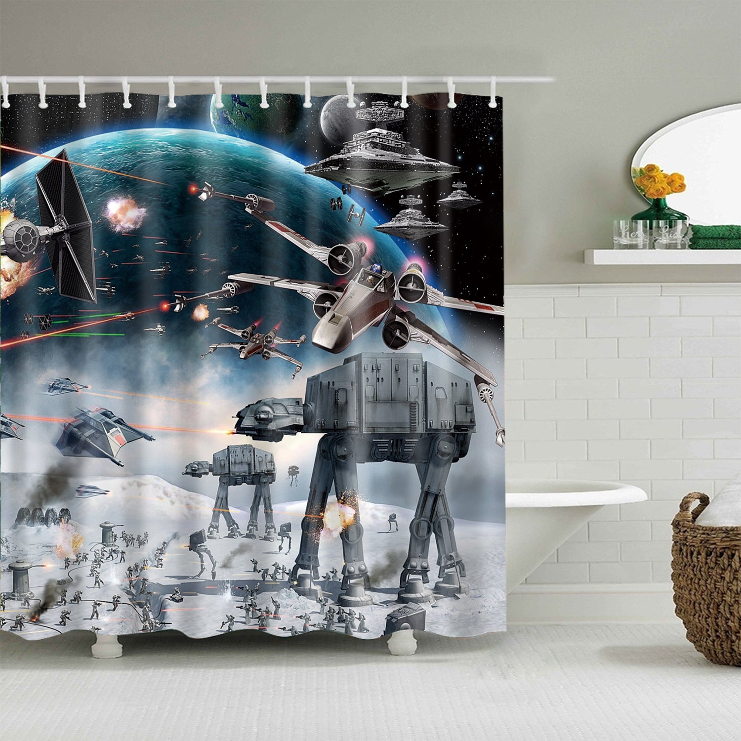 star wars shower curtain