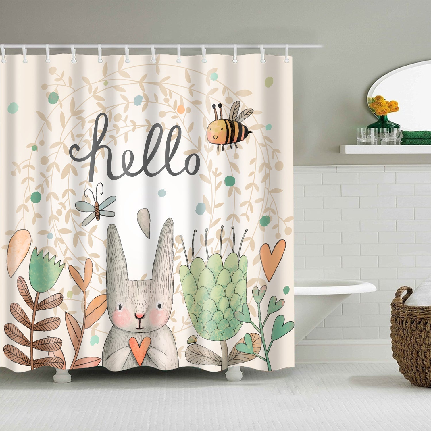 spring shower curtain