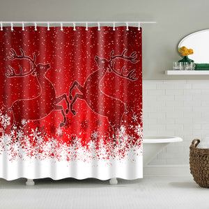 reindeer games shower curtain