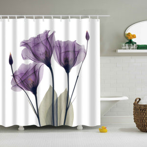 plum shower curtain