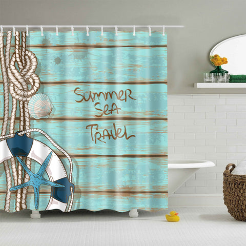 Beach Themed Shower Curtains Collection 