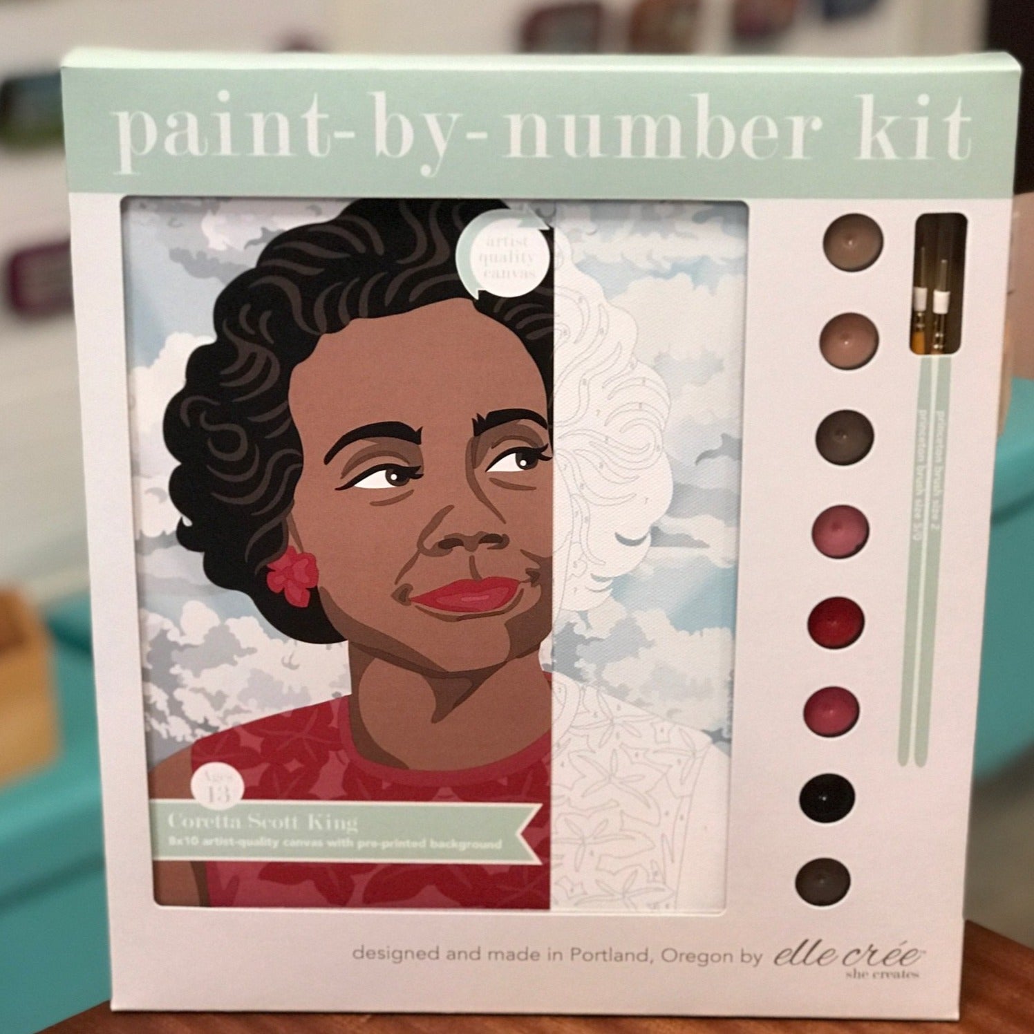 Martin Luther King Jr.  Paint-by-Number Mini Kit — Elle Crée (she creates)