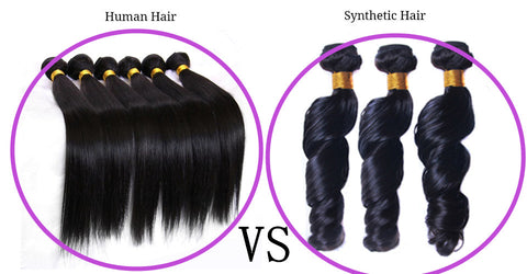 human hair vs synthetic hair