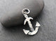 Sterling Silver Anchor Charm, (AF-59) (CRC) - Beadspoint