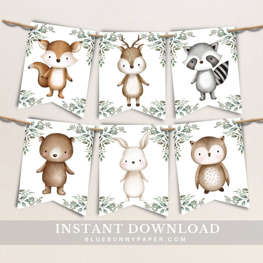 Woodland Party Bunting