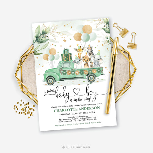 Jungle Baby Shower Invitation