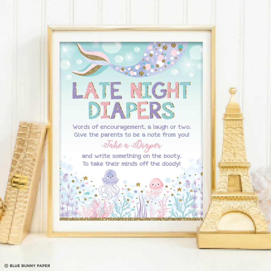 Late Night Diapers Sign