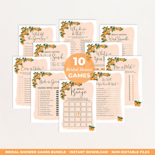 Bridal Shower Games Bundle