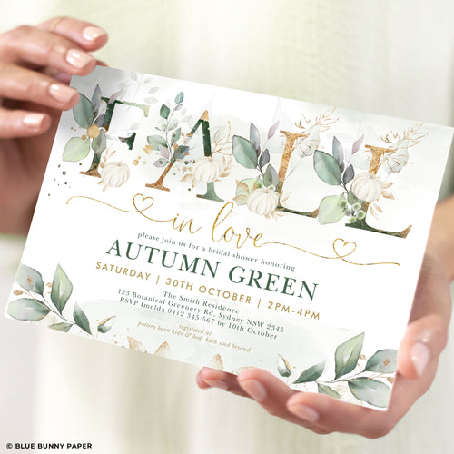 Fall in Love Bridal Shower Invitation