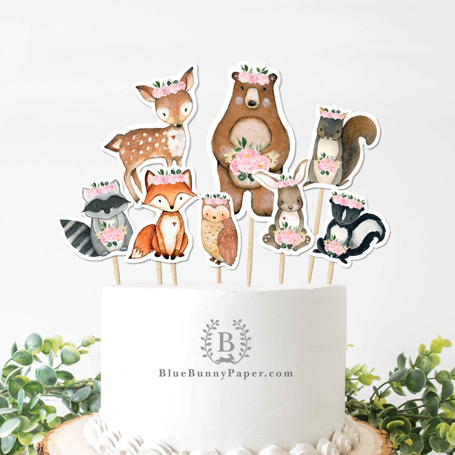 Woodland Cake Toppers