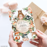 Fall Woodland Birthday Invitation