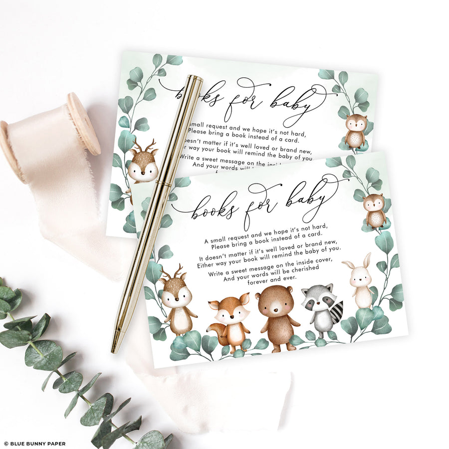 Woodland Animals Books for Baby Card