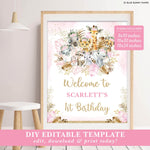 Birthday Party Welcome Sign