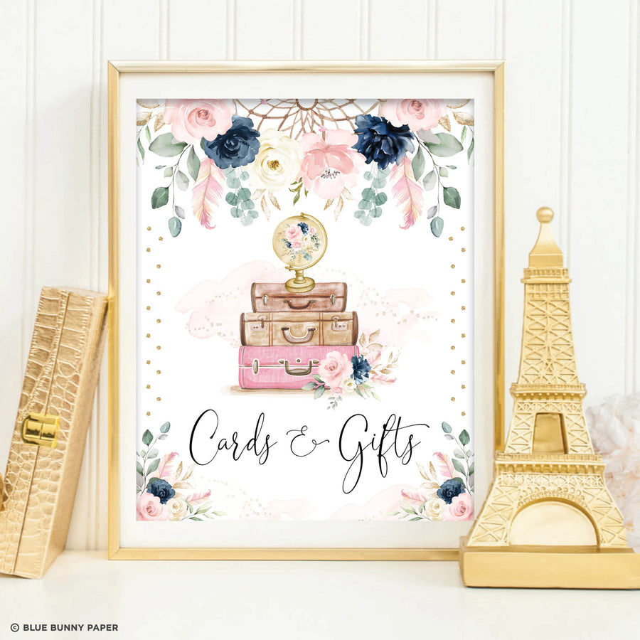 Boho Cards and Gifts Party Sign