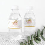 Princess Party Water Bottle Labels