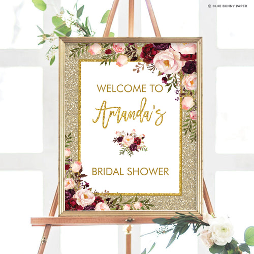 Bridal Shower Welcome Sign