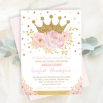 Princess Baby Shower Invitations