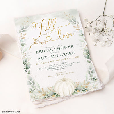 Fall in Love Bridal Shower Invite