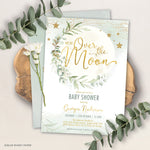 Over the Moon Baby Shower Invite