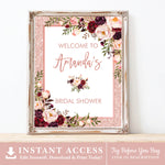 Bridal Shower Welcome Sign