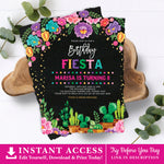 Mexican Fiesta Birthday Invitation