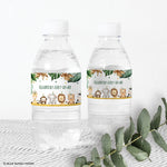 Jungle Animals Bottle Label