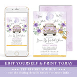 Drive By Bridal Shower Invite