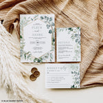 Greenery Digital Wedding Invitation Bundle