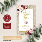 Gold Glitter Favor Tags