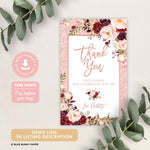 Rose Gold Favor Tags