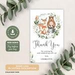 Woodland Animals Favor Tags