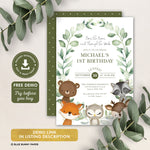 Woodland Birthday Invitation