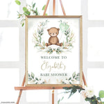 Teddy Bear Party Welcome Sign