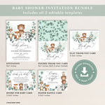 Woodland Baby Shower Invitation Bundle