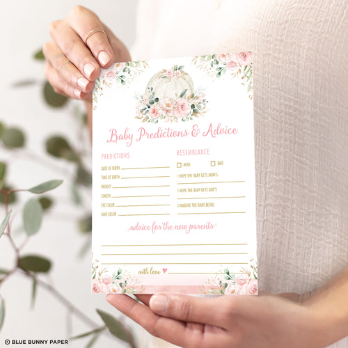 Baby Shower Predictions & Advice Game