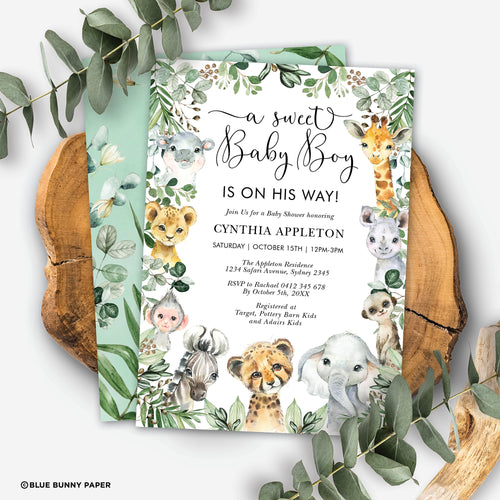 Baby Boy Shower Invitation