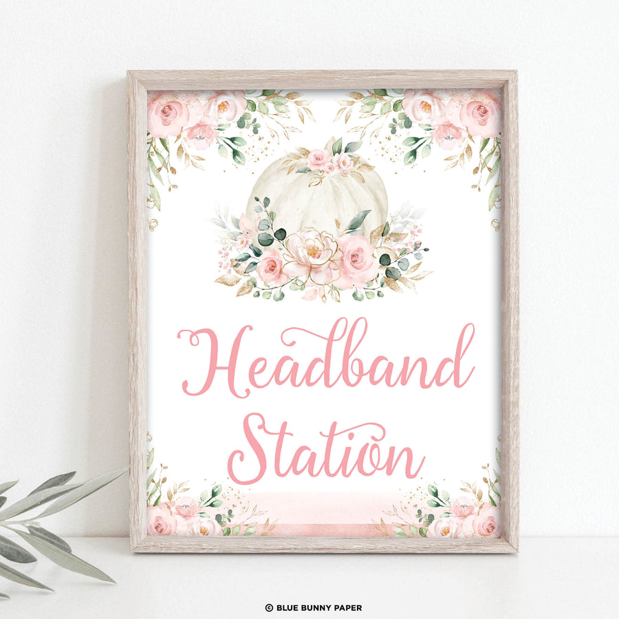 Headband Station Party Sign