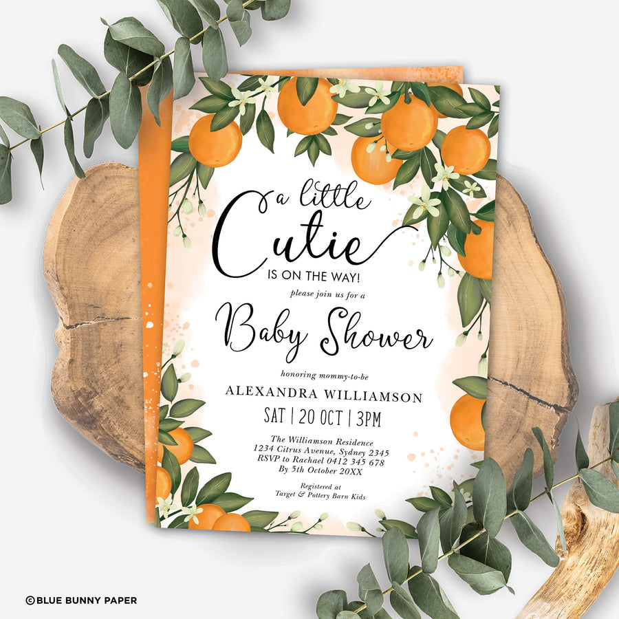 Boho Wildflower Baby Shower Invitation