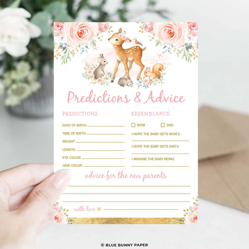 Girl Woodland Predictions & Advice Card