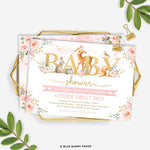 Printable Woodland Girl Baby Shower Invitation