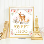 Woodland Sweet Treats Party Sign